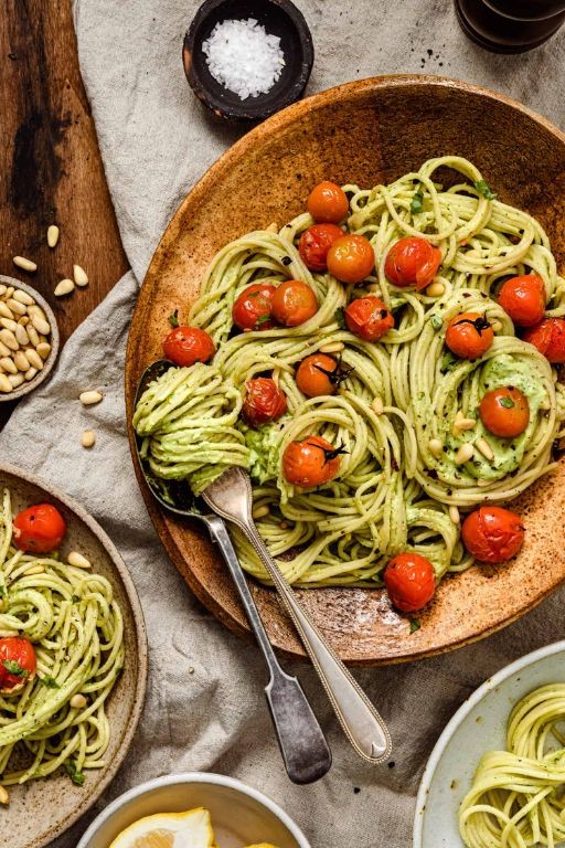 Avocado and Tomato Whole Grain Pasta