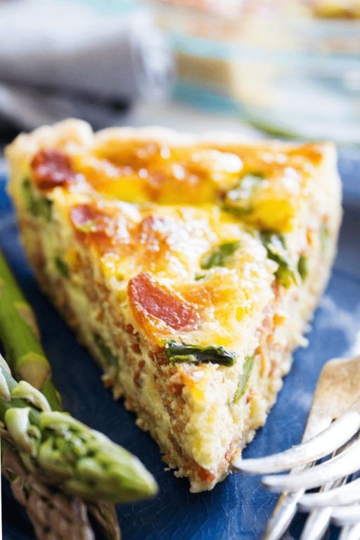 Bacon and Asparagus Quiche