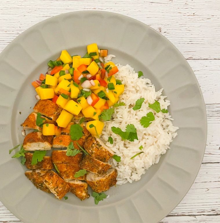Blackened Cajun Chicken with Mango Salsa