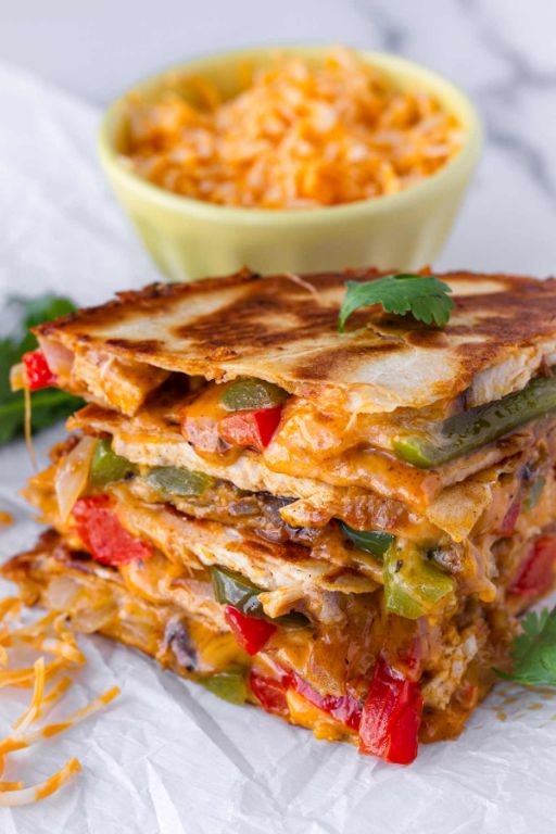 Cajun Chicken Quesadillas with Pepper Jack Cheese