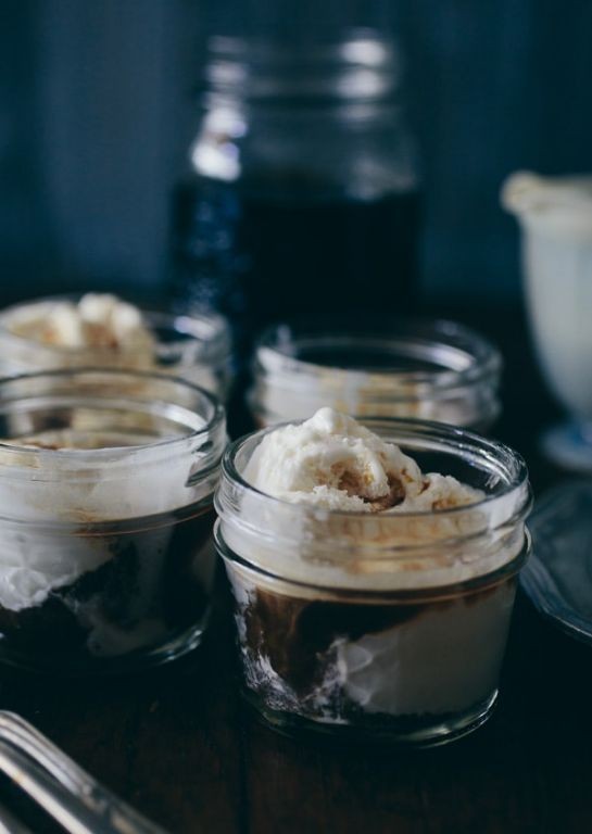Coconut Affogato with Toasted Coconut Flakes