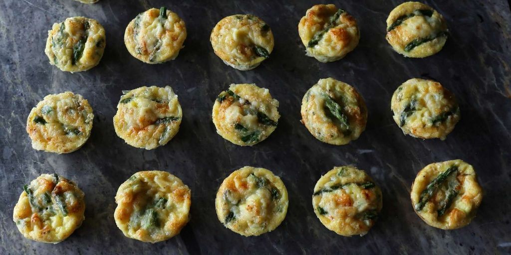 Mini Asparagus Quiche Bites