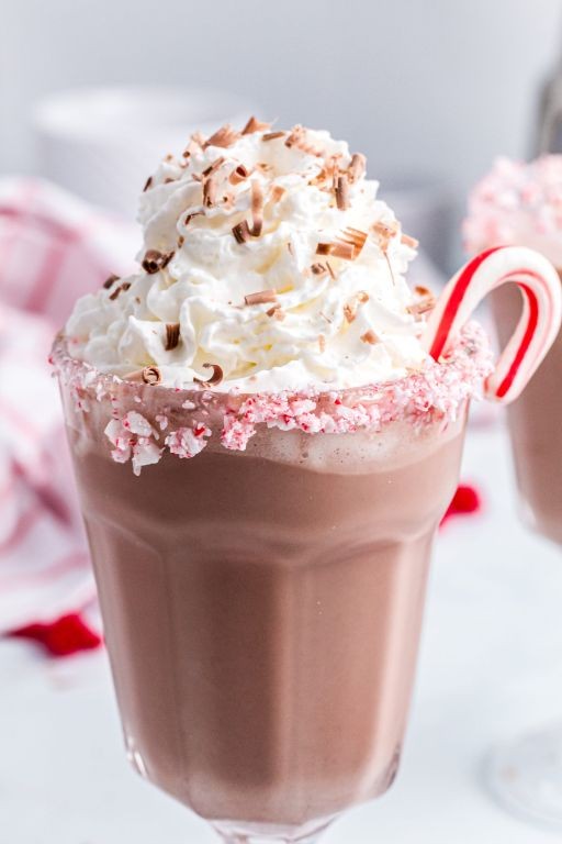 Peppermint Twist Frozen Hot Chocolate