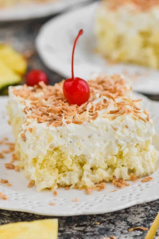 Pina Colada Coconut Milk Cake
