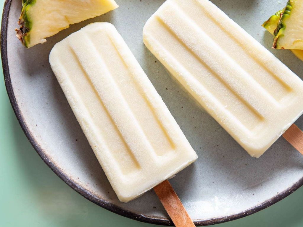 Pina Colada Coconut Milk Popsicles