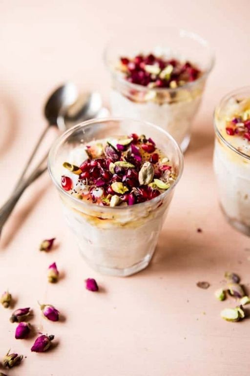 Pistachio Rosewater Pudding