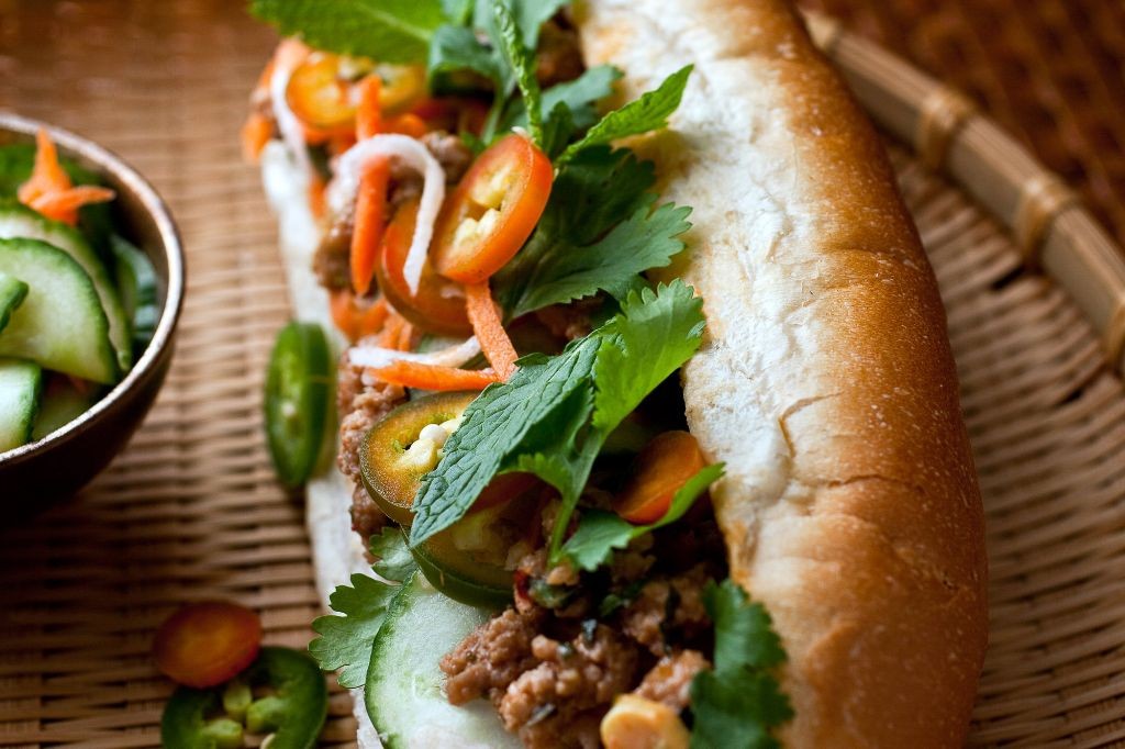 Shaved Beef Banh Mi with Pickled Vegetables