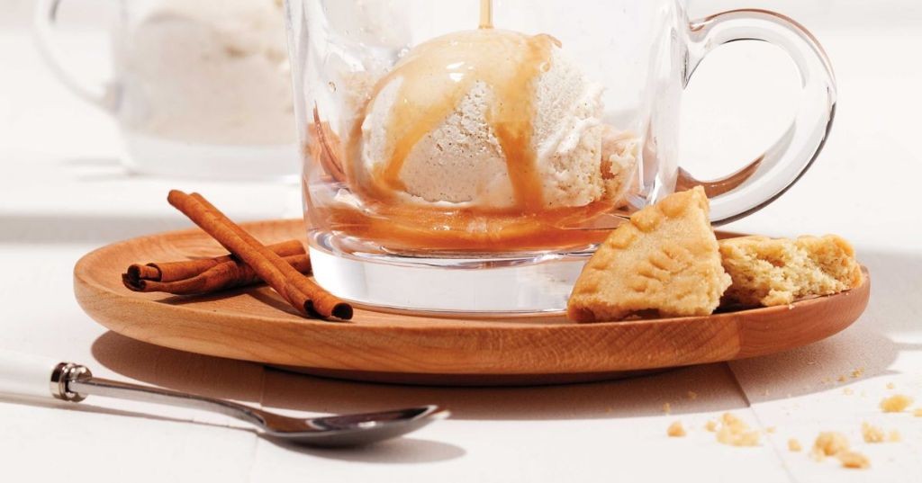 Spiced Chai Affogato with Cinnamon Stick