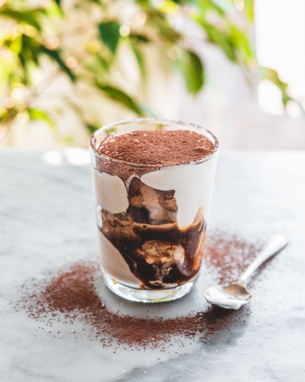 Tiramisu-Inspired Affogato with Mascarpone