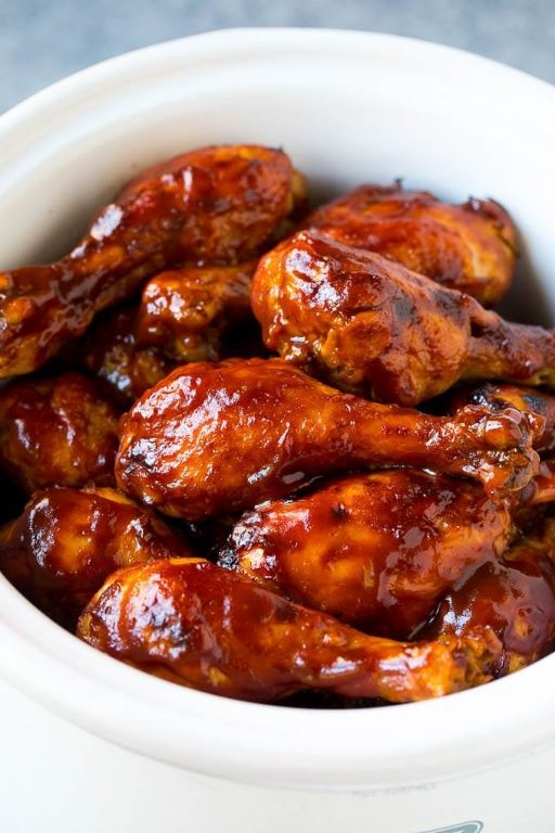 BBQ Crockpot Chicken Legs