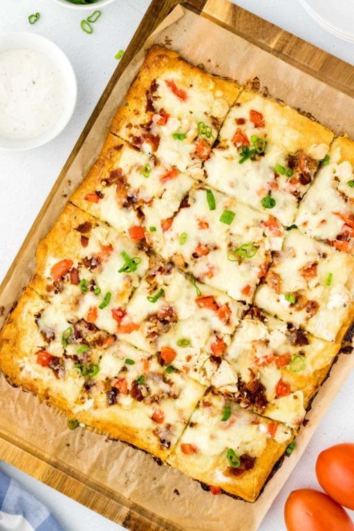 Bacon Ranch Crescent Roll Pizza