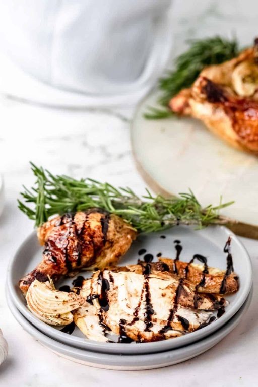 Balsamic Glazed Baked Chicken with Rosemary Infusion