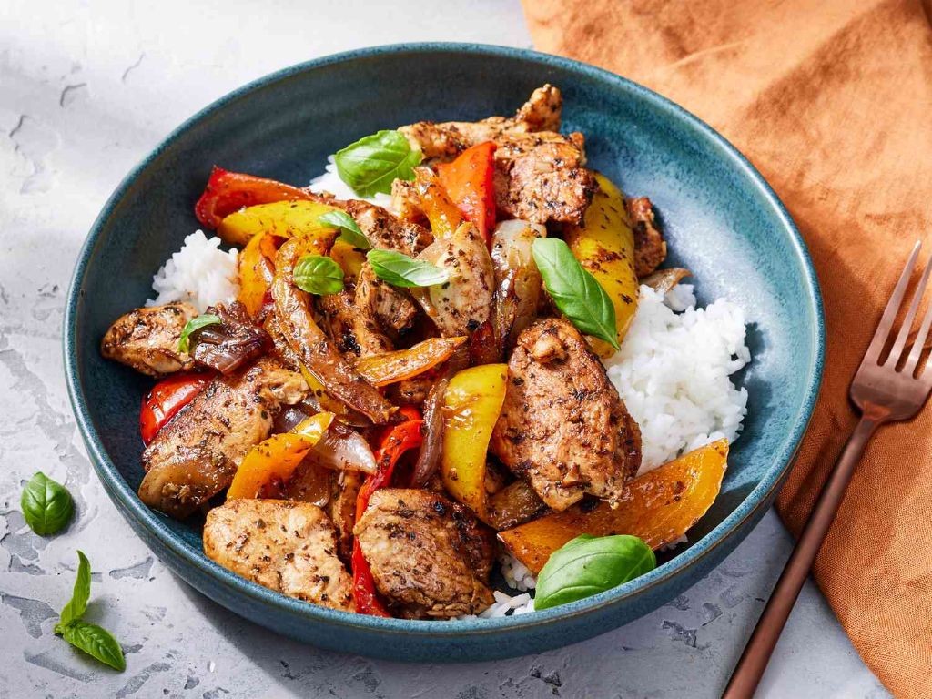 Balsamic Glazed Chicken with Bell Peppers