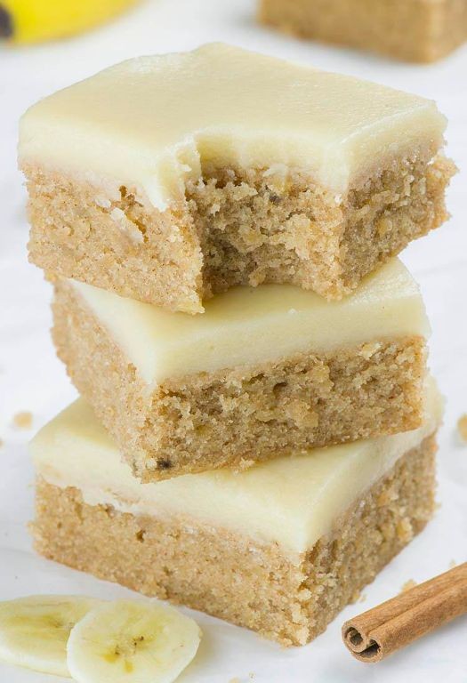 Banana Bread Blonde Brownies