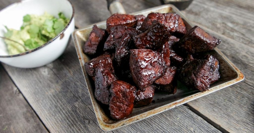 Beef Tips in Bourbon Sauce