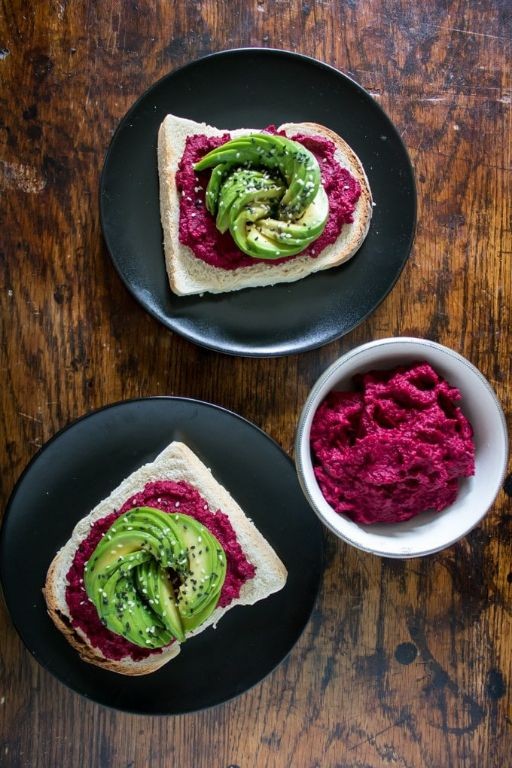 Beet and Avocado Hummus