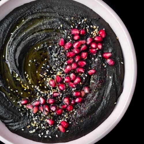 Beet and Black Sesame Hummus