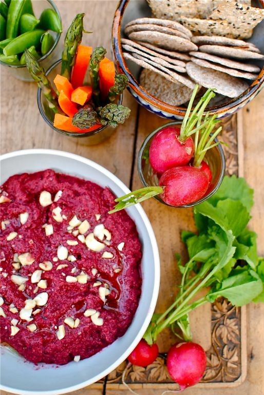 Beet and Cashew Hummus