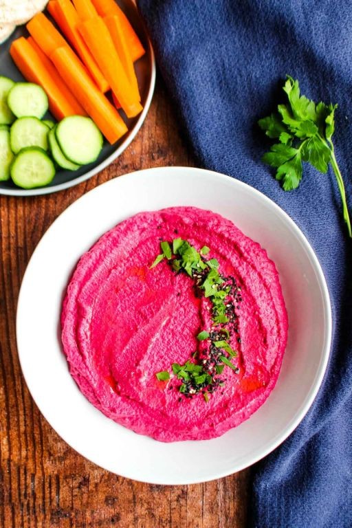 Beet and White Bean Hummus