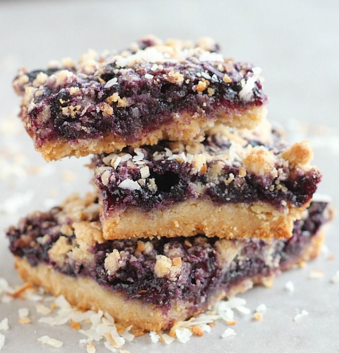 Blueberry Coconut Bars