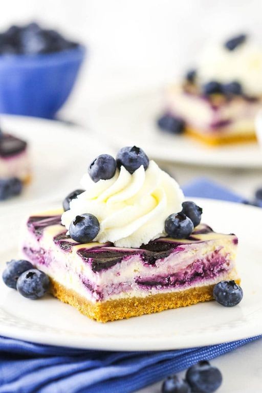 Blueberry Swirl Jello Cheesecake Pudding