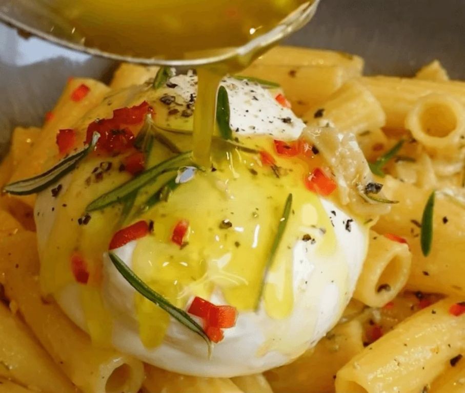 Burrata Pasta with Lemon and Chili