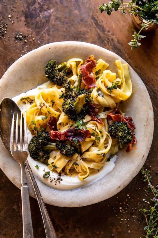 Carbonara with Crispy Prosciutto and Black Pepper