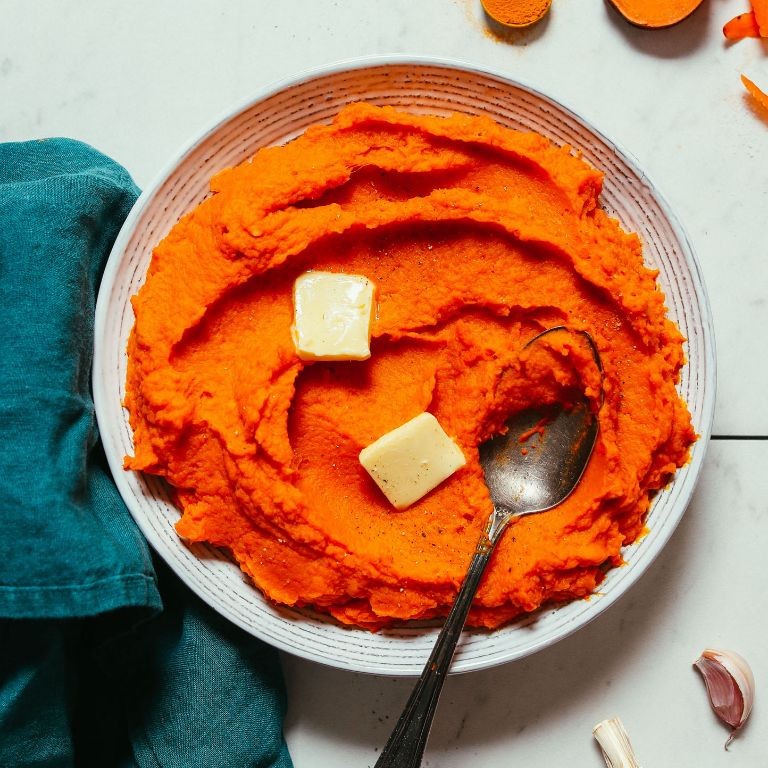Carrot and Sweet Potato Mash