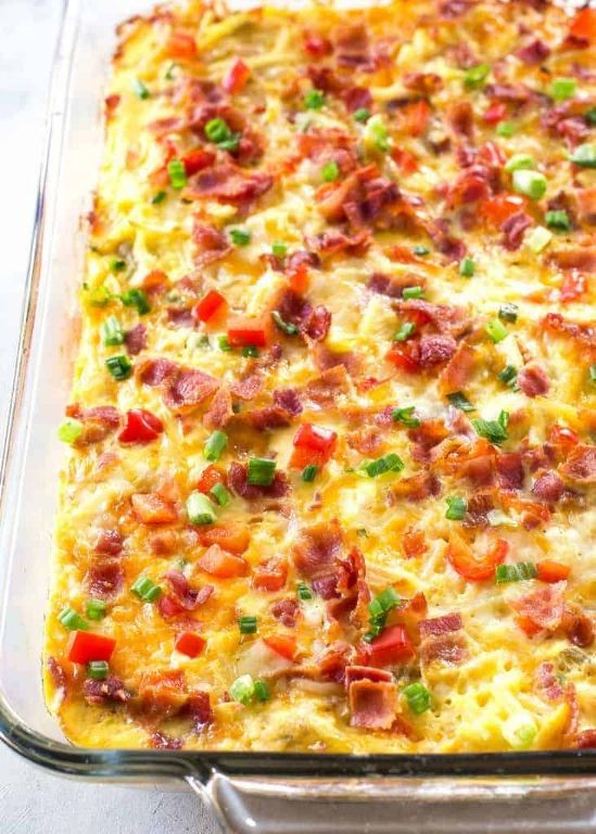 Cheesy Bacon Hashbrown Casserole