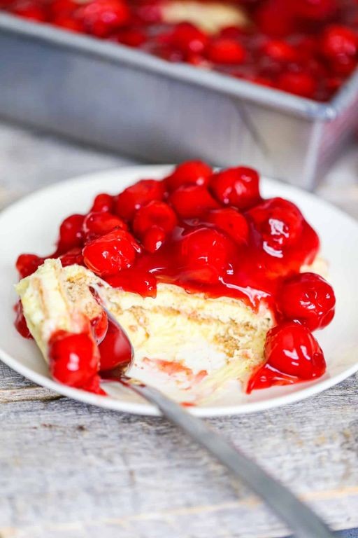 Cherry Vanilla Jello Cheesecake Pudding