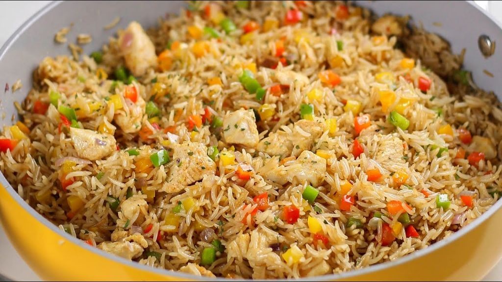 Chicken and Bell Pepper Fried Rice