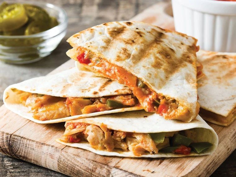 Chicken and Bell Pepper Quesadillas