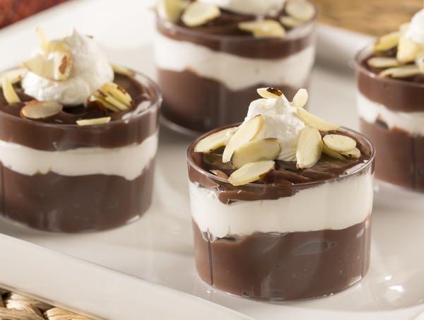 Chocolate Hazelnut Pudding Shots