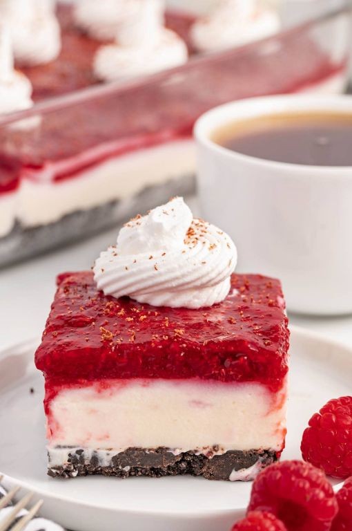 Chocolate Raspberry Jello Cheesecake Pudding