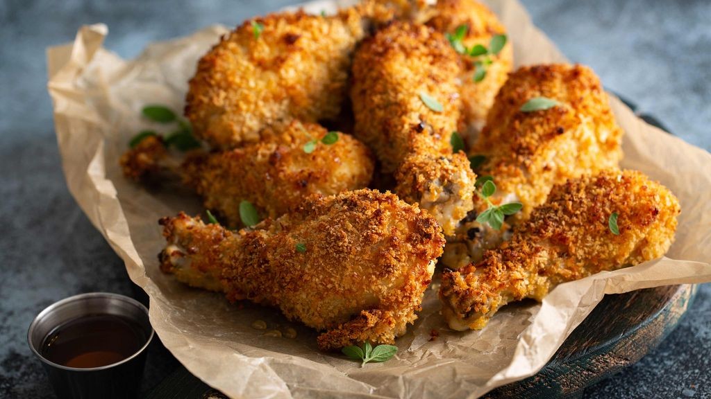 Crispy Oven-Fried Chicken Legs