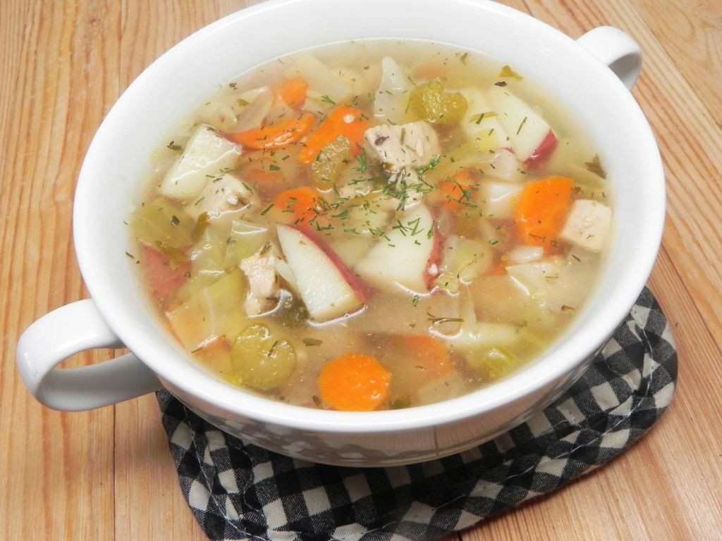 Easy ground chicken and cabbage soup