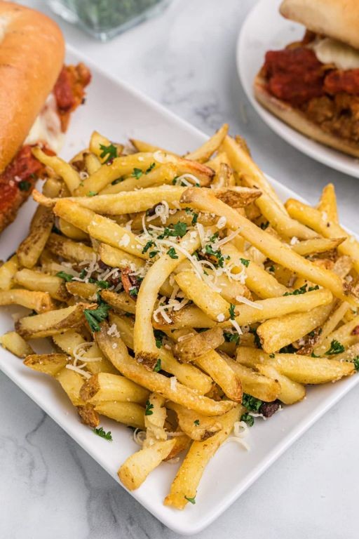 Fast Garlic Parmesan Fries