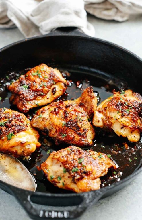 Garlic Butter Baked Chicken Legs and Thighs