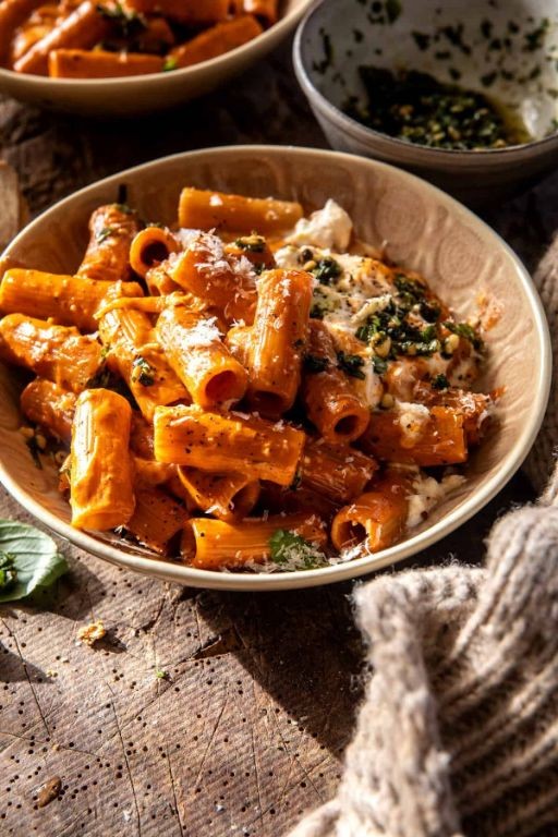 Garlic Butter Burrata Pasta