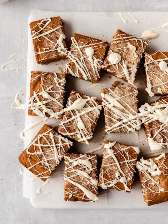 Gingerbread Spiced Blonde Brownies
