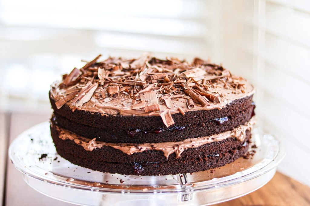 Gluten Free Chocolate Cherry Cake