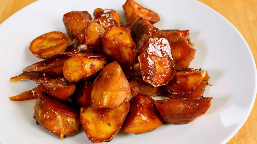 Goguma Mattang (Candied Sweet Potatoes)