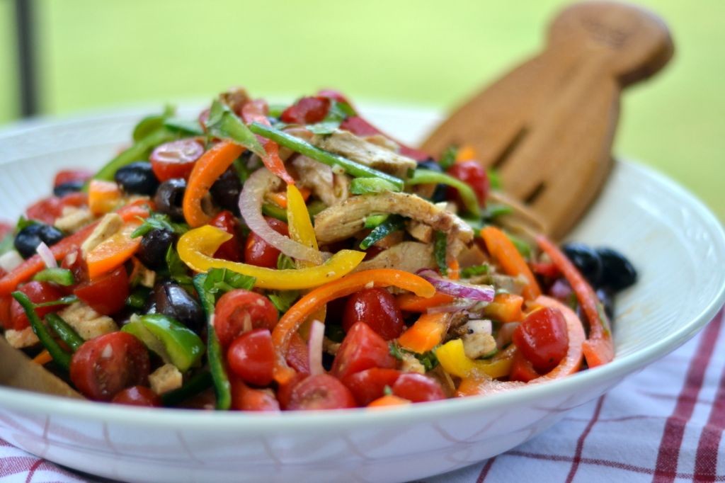 Grilled Chicken and Bell Pepper Salad