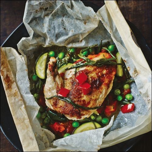 Grilled Chicken with Lovage Butter