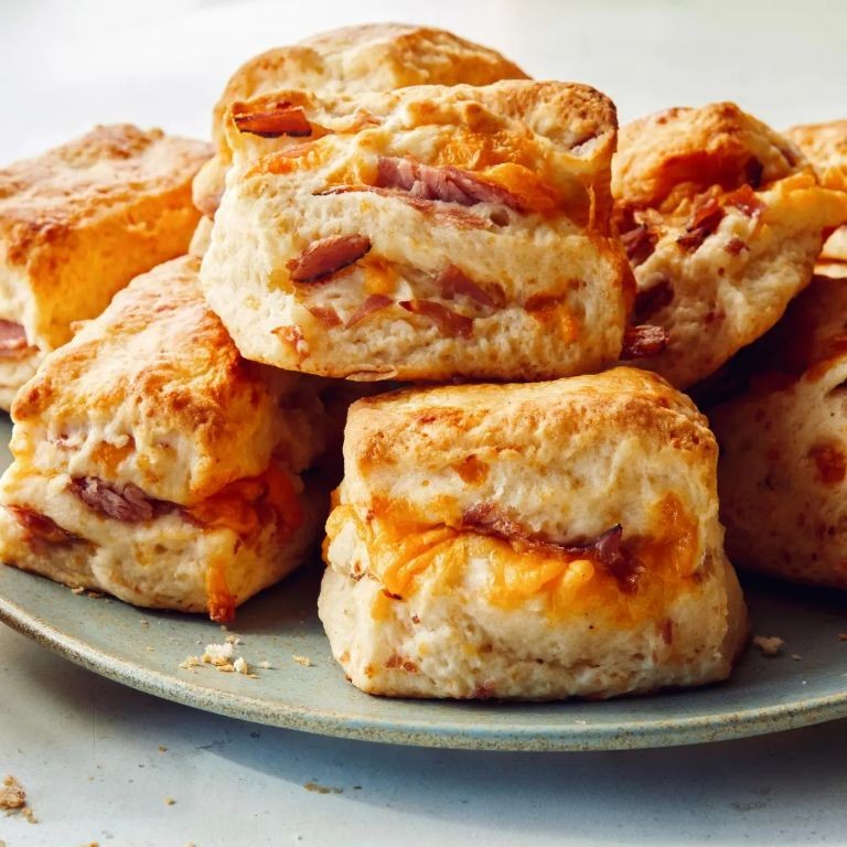 Ham and Cheddar Biscuits