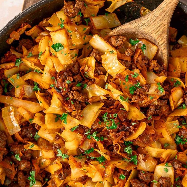 Hamburger and Cabbage Skillet Dinner