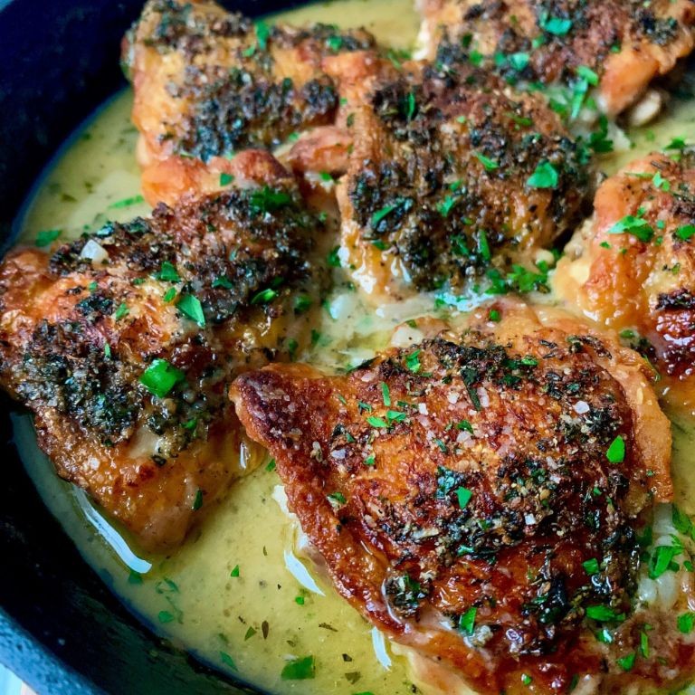 Herb-Crusted Bone-In Chicken Thighs