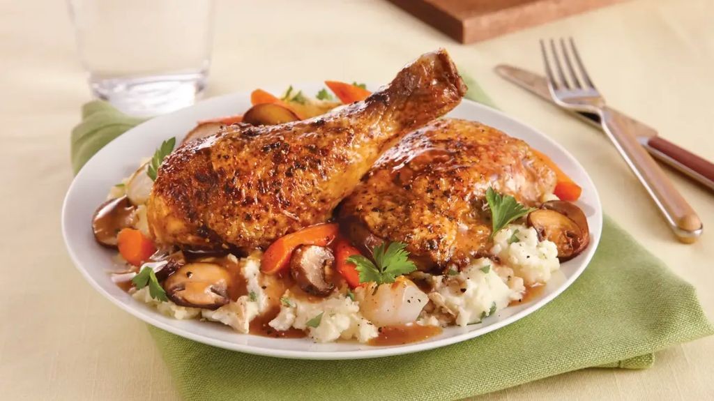 Herbed Crockpot Chicken Legs with Vegetables