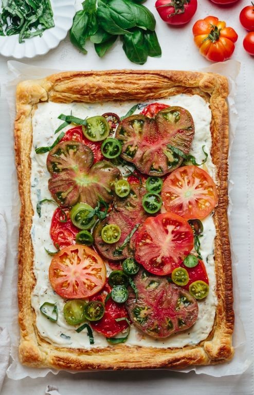 Herbed Lovage and Ricotta Tart