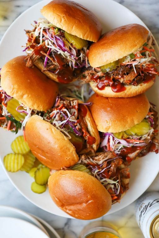 Instant Pot BBQ Pulled Pork Sandwiches
